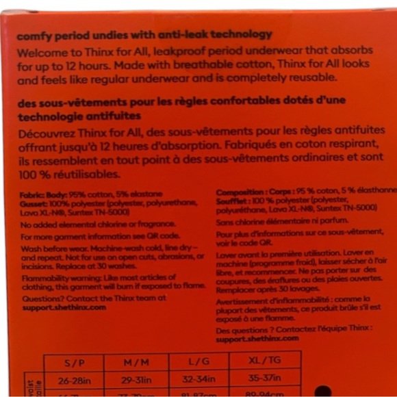 IMPROVED Thinx For All Super Absorbency Reusable Period Underwear Briefs M NIB - Picture 8 of 16